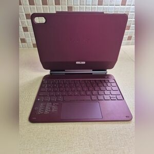Burgundy Tablet Keyboard Case